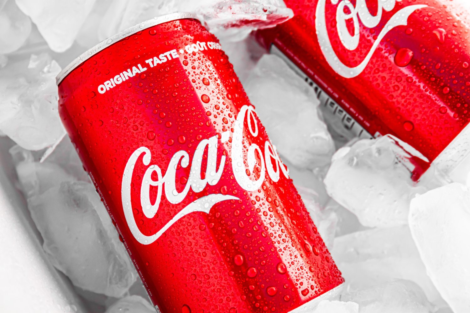 Coca Cola Cans on Ice