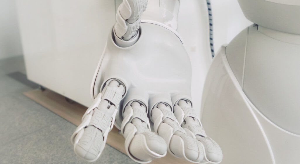 robotic arm white
